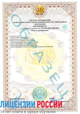 Образец сертификата соответствия (приложение) Черноголовка Сертификат OHSAS 18001